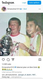 Benny Dollo bersama Firman Utina.