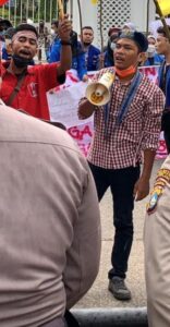Ketua GMKI Cabang Batam, Binsar Pardomuan Pasaribu. (Foto: Dokumentasi pribadi milik Binsar Pardomuan Pasaribu)
