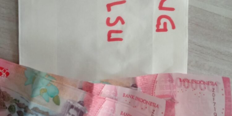 Ilustrasi uang palsu.