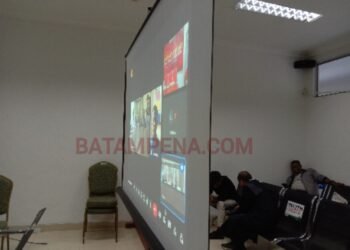 Sidang terhadap terdakwa Muhammad Saleh dalam perkara penyeludupan rokok ilegal. (Foto: JP - BATAMPENA.COM)