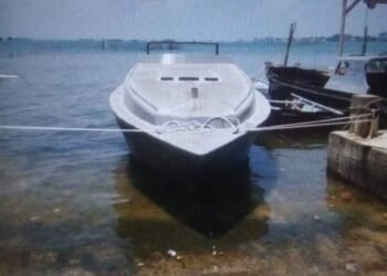 Speed boat Four Season yang ditangkap PSDKP Kota Batam. Sumber foto: Tim External Batampena.com