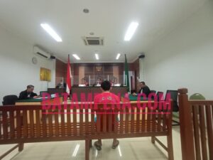 Persidangan terhadap terdakwa Muhammad David bin Erwin. Sumber foto: JP - Batampena.com
