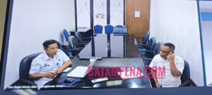 Kombespol Agus Fajar Sutrisno hadir sidang di PN Batam secara online dari Balai Besar Rehabilitasi Lido, Bogor. Sumber foto: JP - Batampena.com Kombespol Agus Fajar Sutrisno hadir sidang di PN Batam secara online dari Balai Besar Rehabilitasi Lido, Bogor. Sumber foto: JP - Batampena.com