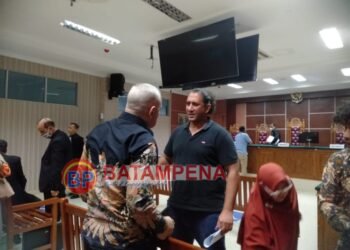 Nahkoda kapal MT Arman 114, Mahmoud Mohamed Abdelaziz Mohamed Hatiba. (Sumber foto: Donella Bangun - BatamPena.com)