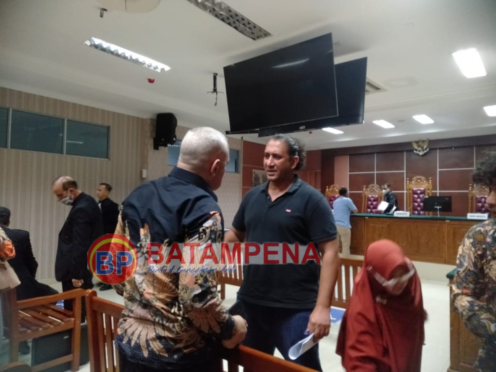 Nahkoda kapal MT Arman 114, Mahmoud Mohamed Abdelaziz Mohamed Hatiba. (Sumber foto: Donella Bangun - BatamPena.com)