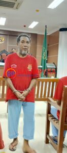 Rahman Padak merupakan seorang terdakwa pembunuh pendeta Jimmy Hutasoit. (Sumber foto: JP - BatamPena.com)