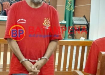 Rahman Padak merupakan seorang terdakwa pembunuh pendeta Jimmy Hutasoit. (Sumber foto: JP - BatamPena.com)