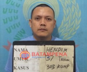 Hendi Mulyadi bin Ayong saat pertama kali diantarkan ker Rutan Kelas IIA Batam. (Sumber foto: Dokumentasi Rutan Kelas IIA Batam)
