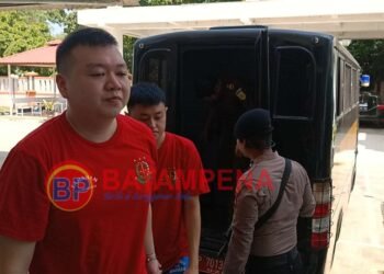 Bos judol W88 atas nama Fandias dan Juni Hendrianto. (Sumber foto: JP - BatamPena.com)