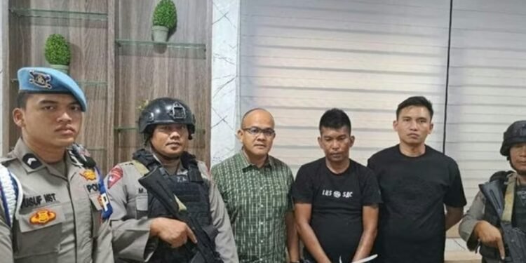 Alpa Patria Lubis ditangkap polisi. (Sumber foto: Polda Sumut)