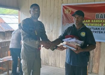 Satgas Operasi Damai Cartenz Bantu Logistik Kiwirok Pegubin