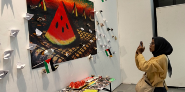 Melalui Lukisan dan Potongan Semangka, Dosen IKJ Beri Dukungan untuk Gaza