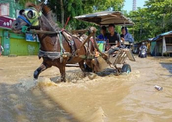 Ketika Delman Jadi Jembatan Saat Banjir Dayeuhkolot Bandung