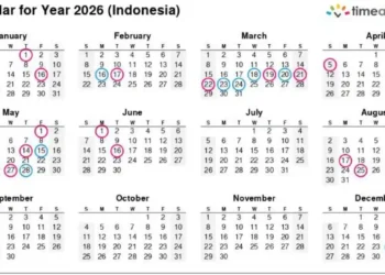 Long Weekend Januari 2026: Cek Tanggal Merah