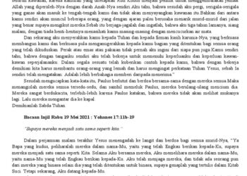 Bacaan Injil Katolik Senin 5 Januari 2026 Lengkap Renungan Harian Katolik
