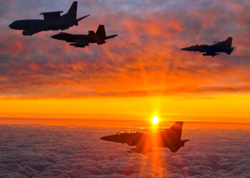 Defense Minister Flies Homegrown Jet Escort
