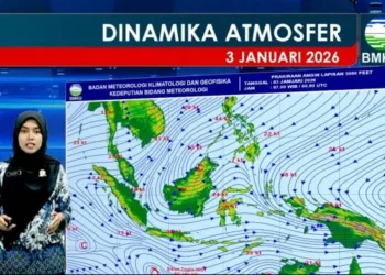 Siklon tropis Iggy melemah, sirkulasi siklonik lain picu hujan lebat di Kalimantan 3 Januari 2026