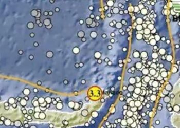 Gempa M5,0 Guncang Sulut Siang Ini