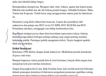Kimia Demokrasi: Opini