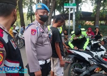 Razia Knalpot Brong: Puluhan Motor Diamankan di Alun-alun Majalengka