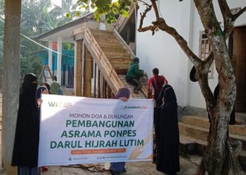 Bantuan Wabup Muara Enim Majukan Asrama Putri Ponpes Al-Haromain Semende