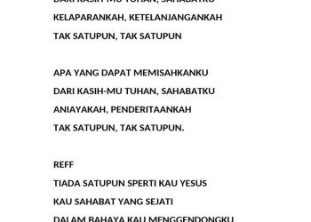 Tak Satupun: Chord & Lirik Herlin Pirena