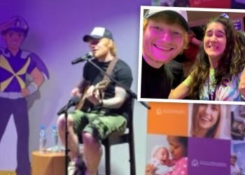 Ed Sheeran’s Surprise Hospital Gig for Kids