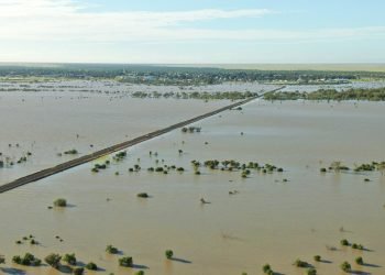Longreach Floodwaters Advance, Peak Sunday