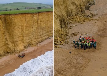 40 Geology Students Defy Warnings to Stand Beneath Collapsing Cliff