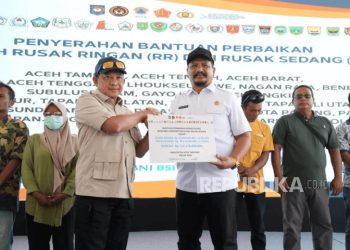 120 Huntap untuk Korban Bencana Tapsel Diserahkan