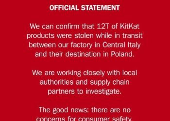 12 Ton KitKat Hilang dalam Perjalanan Italia-Polandia
