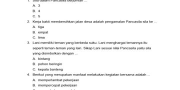 Soal HOTS Bab 1: Jiwa Pancasila dalam Pendidikan SMA Kelas 11