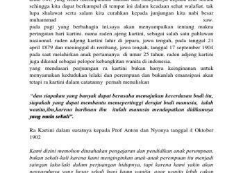 10 Contoh Amanat Pembina Upacara Hari Kartini 2026, Singkat dan Bermakna