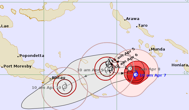Twin cyclones in the South Pacific: Australia and New Zealand on edge