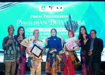 Puncak Duta Bahasa Kalteng 2026 Berakhir, Istri Gubernur Soroti Ancaman Bahasa Gaul