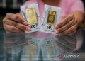 Harga emas Antam turun, cek update hari ini Senin April 2026 di Palembang