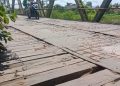 Dana Proyek Dicoret, Perbaikan Jembatan Kapten Mulyono Kotim Tertunda Meski Ada Korban