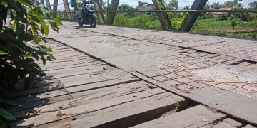 Dana Proyek Dicoret, Perbaikan Jembatan Kapten Mulyono Kotim Tertunda Meski Ada Korban