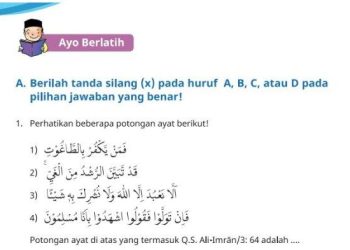 Kunci Jawaban PAI Kelas 6 Halaman 96-97: Soal Pilihan Ganda Bab 5