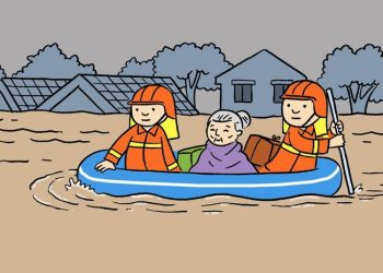 Banjir 1 Meter di Gadog Akibat Kali Cibalok Meluap Saat Hujan Lebat