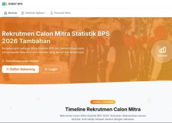 Rekrutmen Mitra Statistik BPS 2026 Dibuka, Ini Gaji dan Cara Daftarnya