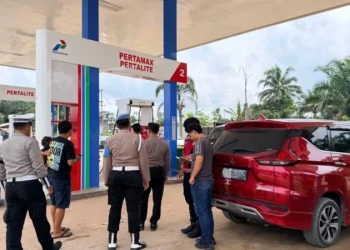 Polres Lamandau Jaga Kondusifitas SPBU