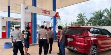 Polres Lamandau Jaga Kondusifitas SPBU