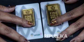 Emas Antam Anjlok Rp25.000/Gram