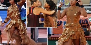 Osaka’s Eiffel Sparkle: Matching Sequins Dazzle