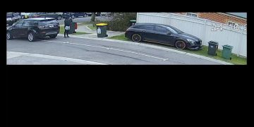 Suburban Street Terror: Masked Gunman Unleashed