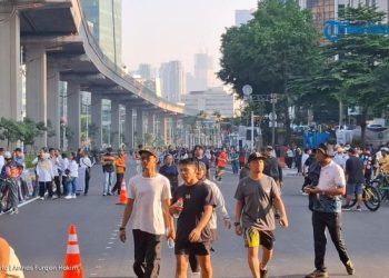 Kembali digelar, CFD di Rasuna Said Jaksel diserbu ribuan warga