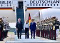 Presiden Republik Federal Jerman Frank-Walter Steinmeier dan Ibu Elke Büdenbender tiba di Jakarta dalam rangka kunjungan kenegaraan ke Indonesia pada Senin, 15 Juni 2026.