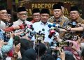 Menteri Sekretaris Negara, Prasetyo Hadi memberikan keterangan pers  di Hambalang, Kabupaten Bogor, Jawa Barat, pada Rabu, 17 Juni 2026.