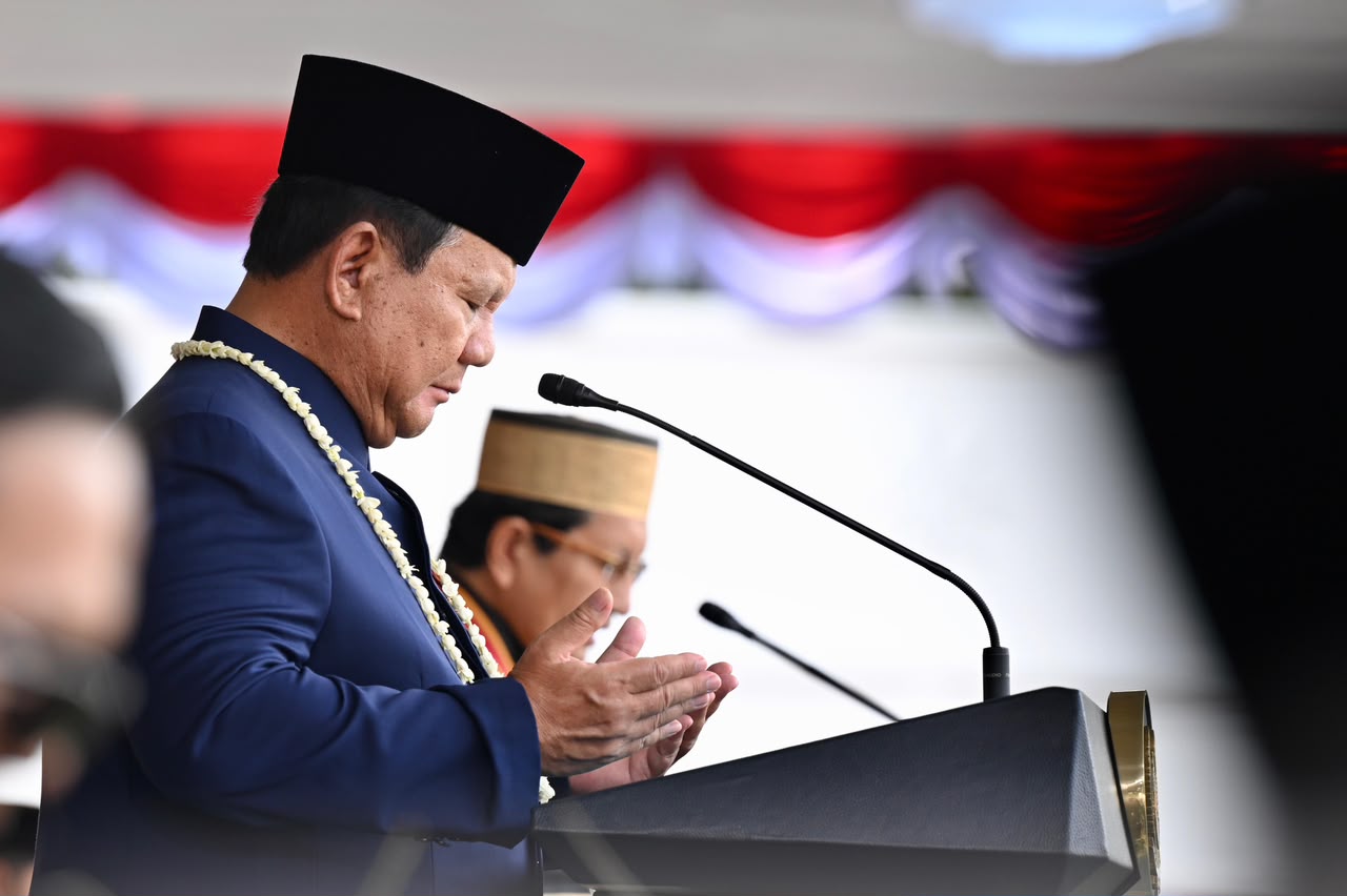 Di-Tengah-Peringatan-HUT-ke-81-Kemerdekaan-RI-Presiden-Prabowo-Pimpin-Doa-bagi-Warga-Terdampak-Bencana